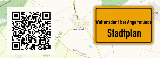 Stadtplan Woltersdorf bei Angermünde