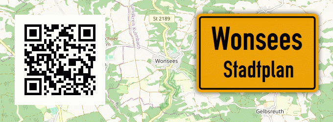 Stadtplan Wonsees