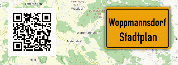 Stadtplan Woppmannsdorf, Oberpfalz