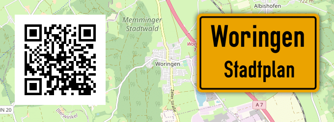 Stadtplan Woringen