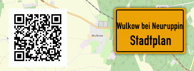 Stadtplan Wulkow bei Neuruppin