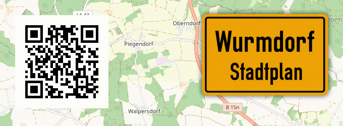 Stadtplan Wurmdorf, Niederbayern