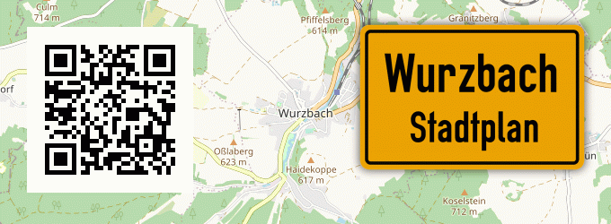 Stadtplan Wurzbach