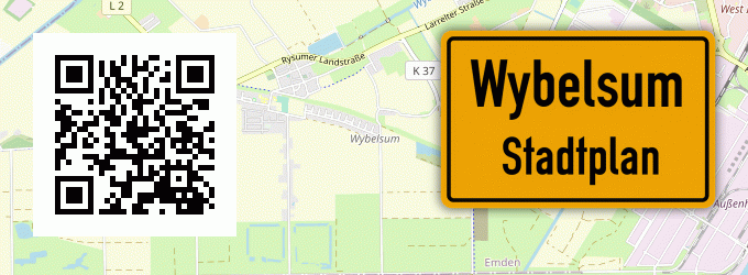 Stadtplan Wybelsum