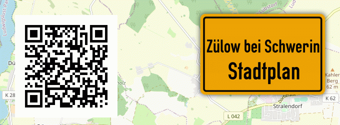 Stadtplan Zülow bei Schwerin