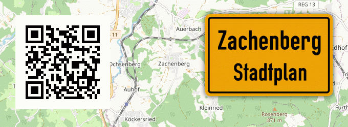 Stadtplan Zachenberg