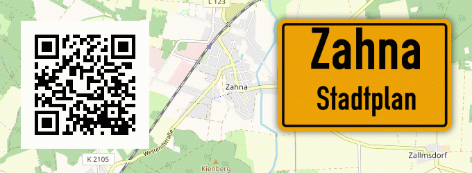 Stadtplan Zahna