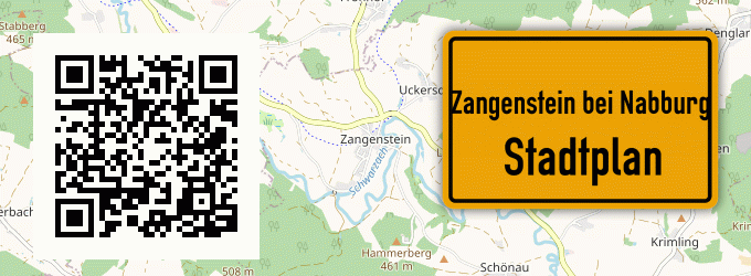 Stadtplan Zangenstein bei Nabburg