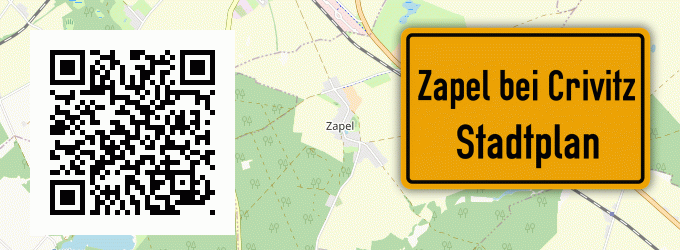 Stadtplan Zapel bei Crivitz