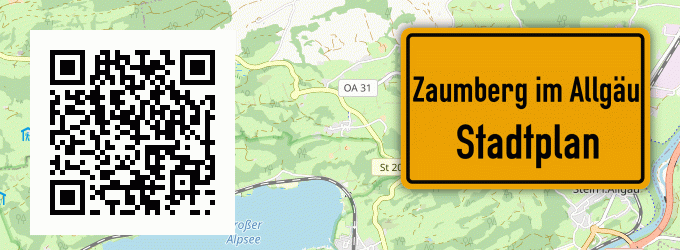 Stadtplan Zaumberg im Allgäu