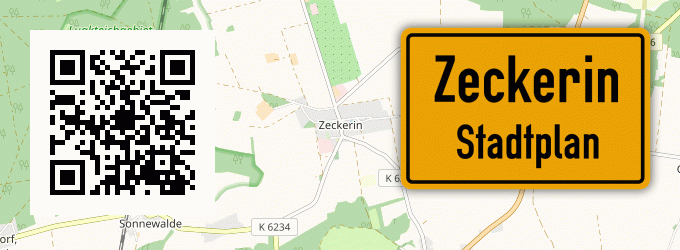 Stadtplan Zeckerin