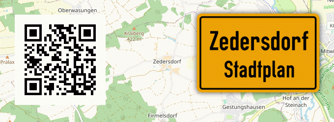 Stadtplan Zedersdorf