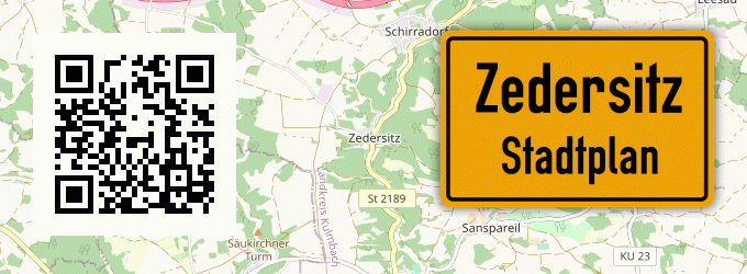 Stadtplan Zedersitz