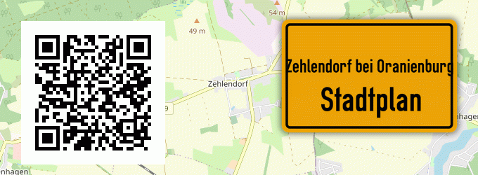 Stadtplan Zehlendorf bei Oranienburg