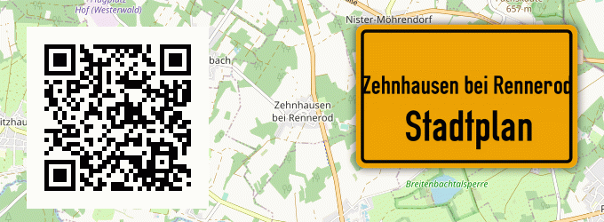 Stadtplan Zehnhausen bei Rennerod