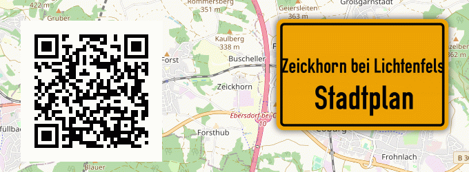 Stadtplan Zeickhorn bei Lichtenfels