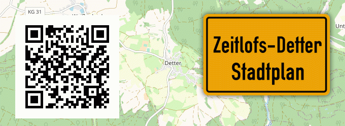 Stadtplan Zeitlofs-Detter
