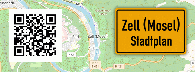 Stadtplan Zell (Mosel)