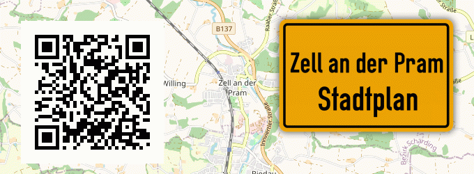 Stadtplan Zell an der Pram