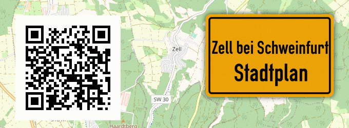 Stadtplan Zell bei Schweinfurt