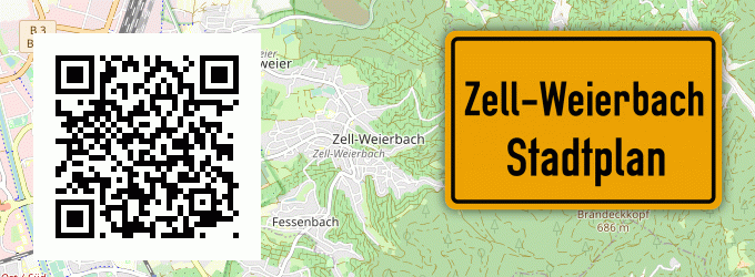 Stadtplan Zell-Weierbach
