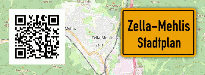 Stadtplan Zella-Mehlis