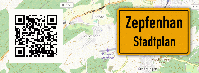 Stadtplan Zepfenhan