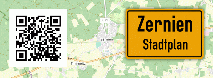 Stadtplan Zernien