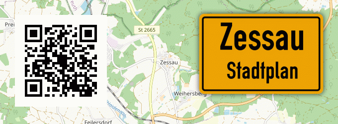 Stadtplan Zessau