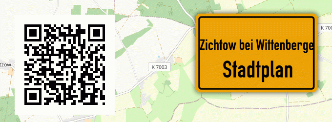 Stadtplan Zichtow bei Wittenberge