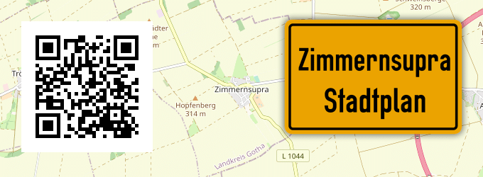 Stadtplan Zimmernsupra