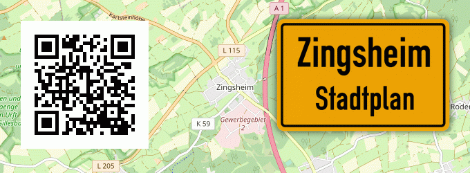 Stadtplan Zingsheim