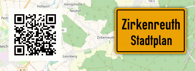 Stadtplan Zirkenreuth, Bayern