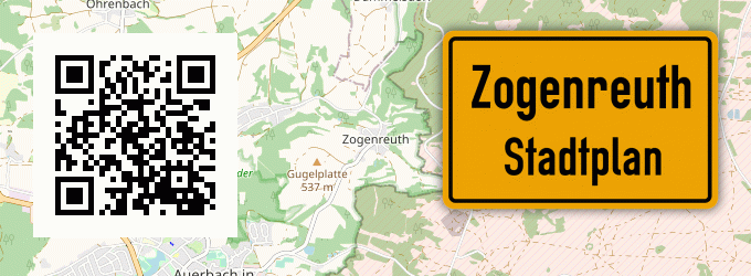 Stadtplan Zogenreuth, Oberpfalz