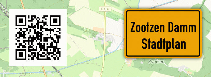 Stadtplan Zootzen Damm