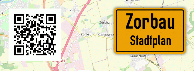 Stadtplan Zorbau