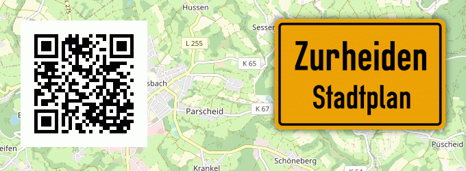 Stadtplan Zurheiden, Westerwald
