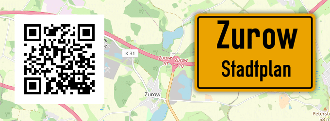 Stadtplan Zurow
