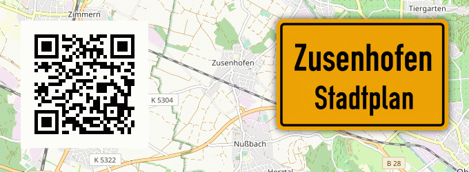 Stadtplan Zusenhofen