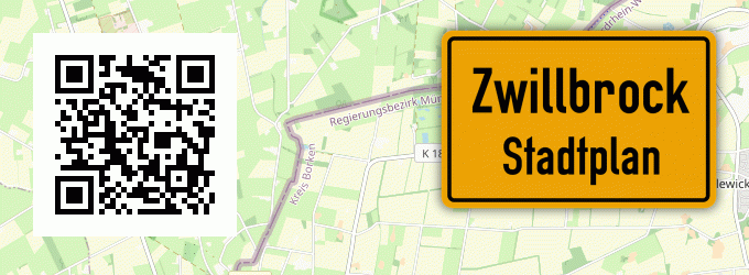 Stadtplan Zwillbrock