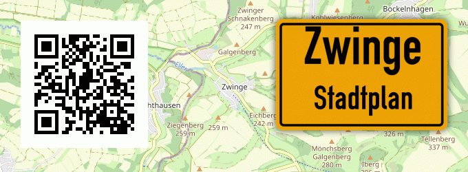Stadtplan Zwinge