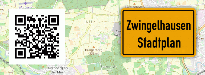Stadtplan Zwingelhausen