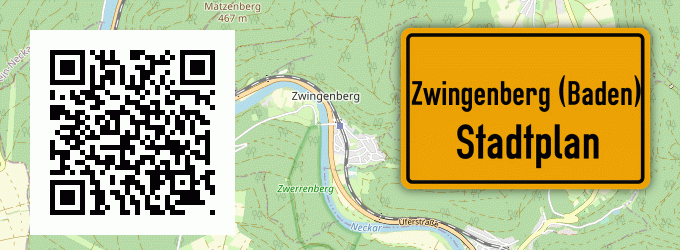 Stadtplan Zwingenberg (Baden)
