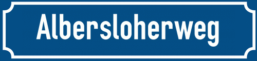 Straßenschild Albersloherweg
