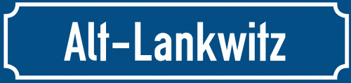 Straßenschild Alt-Lankwitz