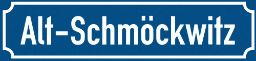 Straßenschild Alt-Schmöckwitz