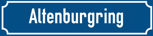 Straßenschild Altenburgring