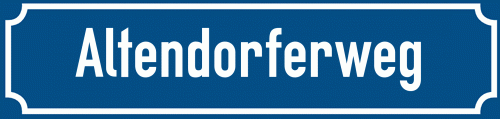 Straßenschild Altendorferweg