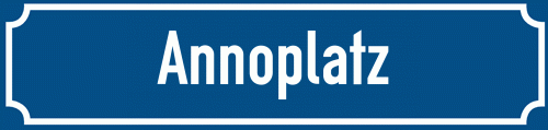 Straßenschild Annoplatz