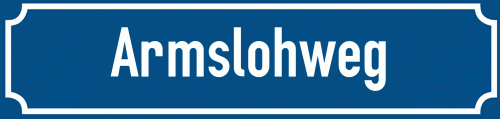 Straßenschild Armslohweg
